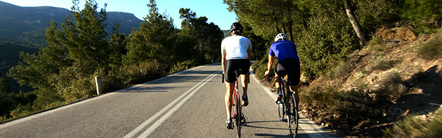 picture of biking in the mountains